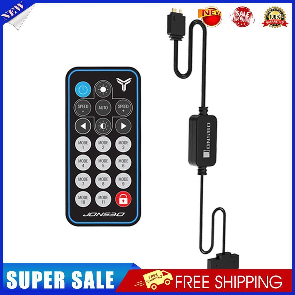 JONSBO 5V 3Pin AURA RGB Fan Controller PC Case Light Stripe Remote Control