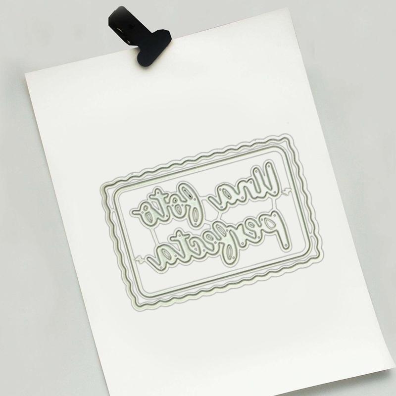 Carbon Steel Embossing Template Die Words Cutting Dies for Diy Scrapbooks