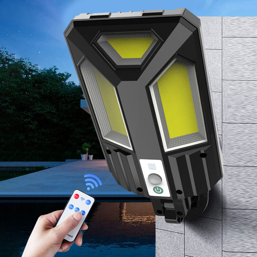Solar Wall Lamp COB LED Waterproof PIR Motion Sensor Outdoor Yard Light (D)