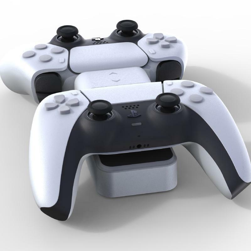 Dual Fast Charging Dock Station Cradle USB Charger Cable for PS5 Controllers
