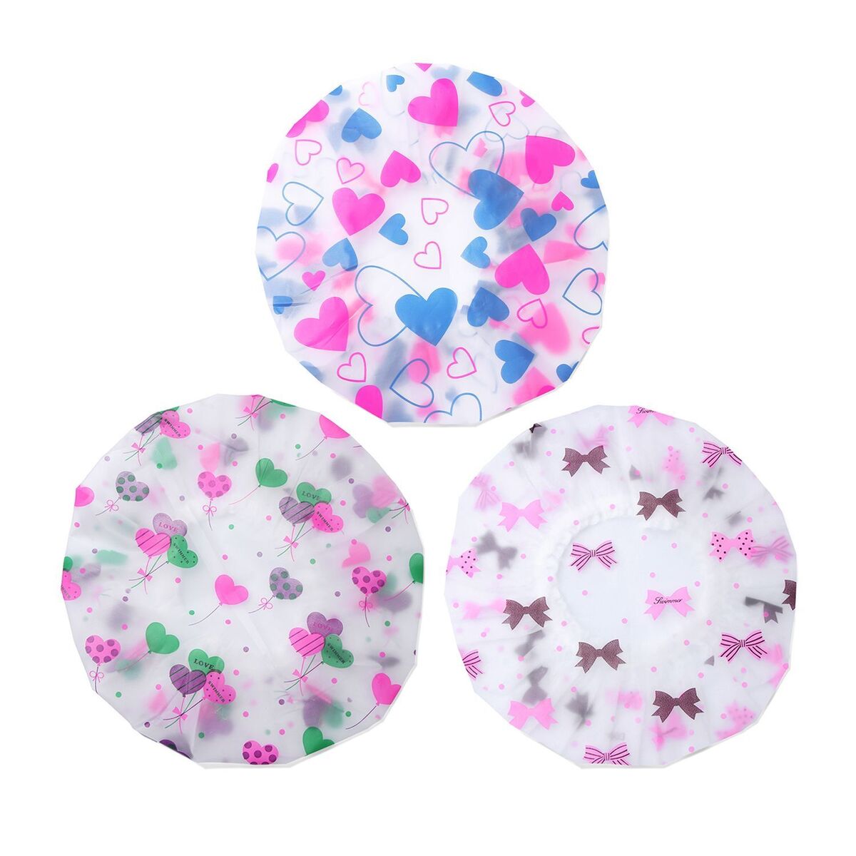 Reusable Salon Hairdressing Bath Hat Shower Cap Spa Bathing Hair Cover