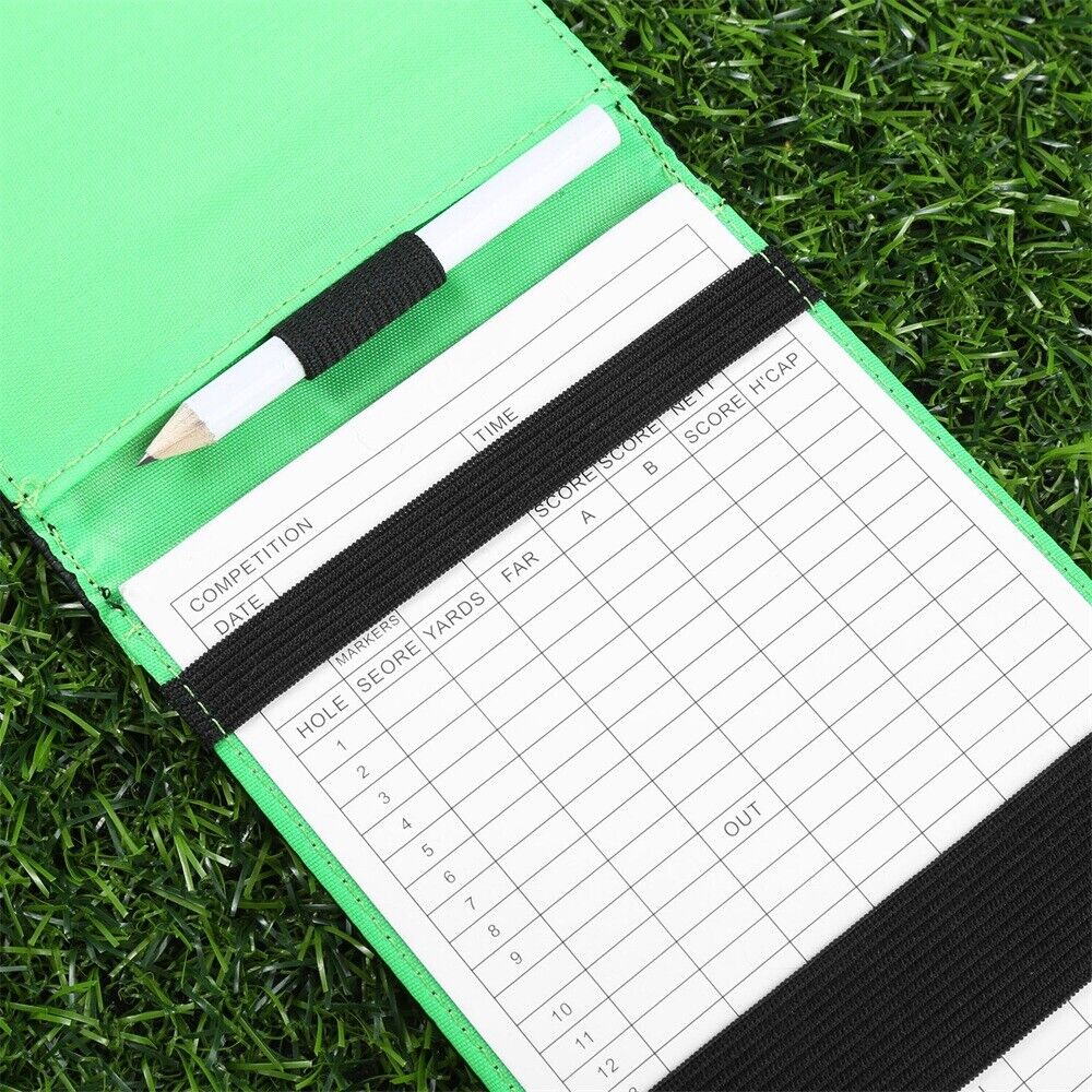 Easy carry Golf Marke Golf Score Card Holder Golf Score Writing Pen Score Marke