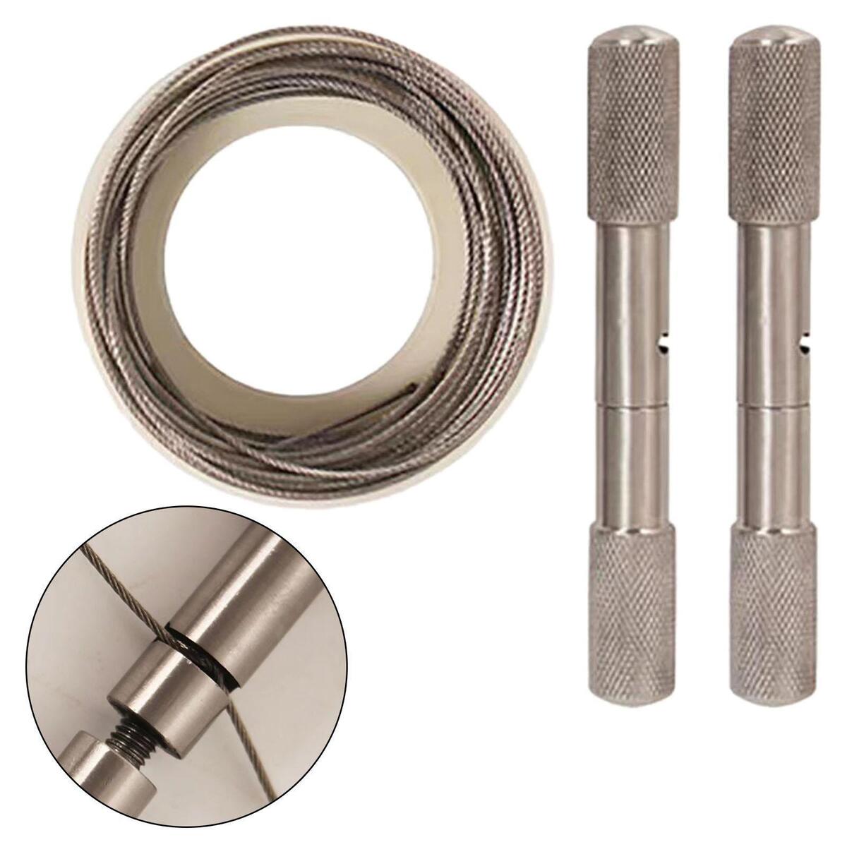 Manual Wire Saw Camping Chain Saw Dehorning Saw Handles and Wire for Outdoor