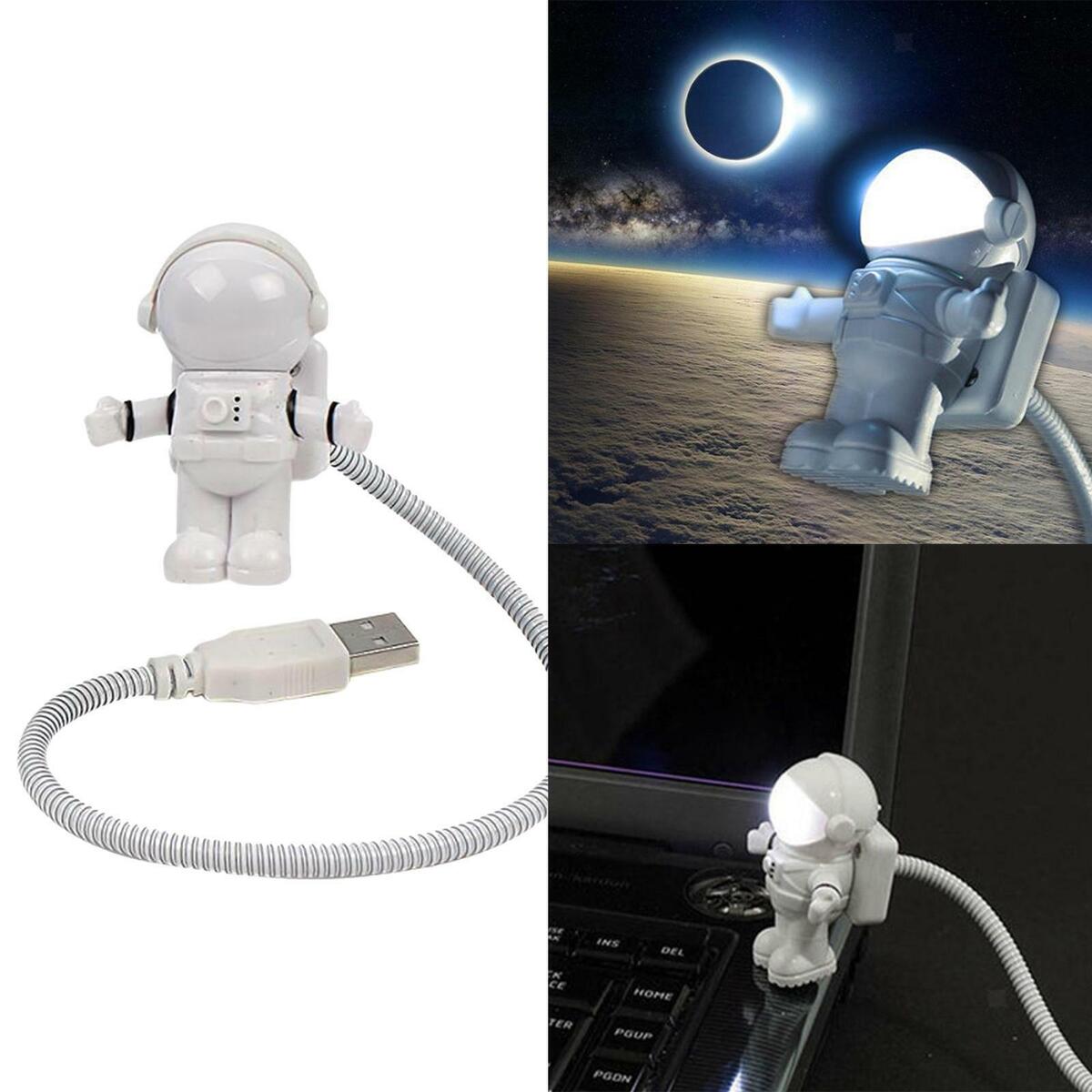 Astronaut Shaped Night Light USB -caring Reading Lamp Lamp