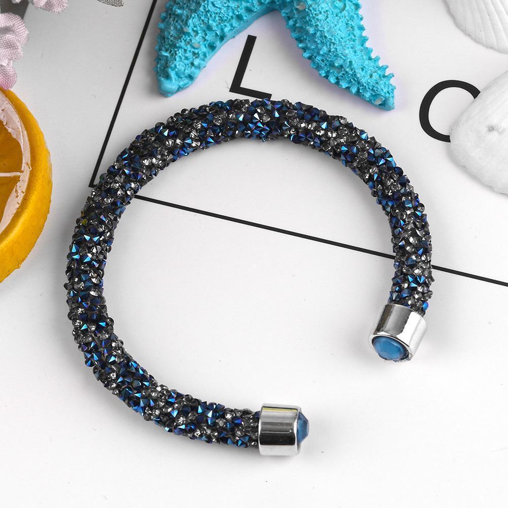 Crystal Cuff Bracelet Opening Bangles Women Girl Fashion Charm Jewelry Gift