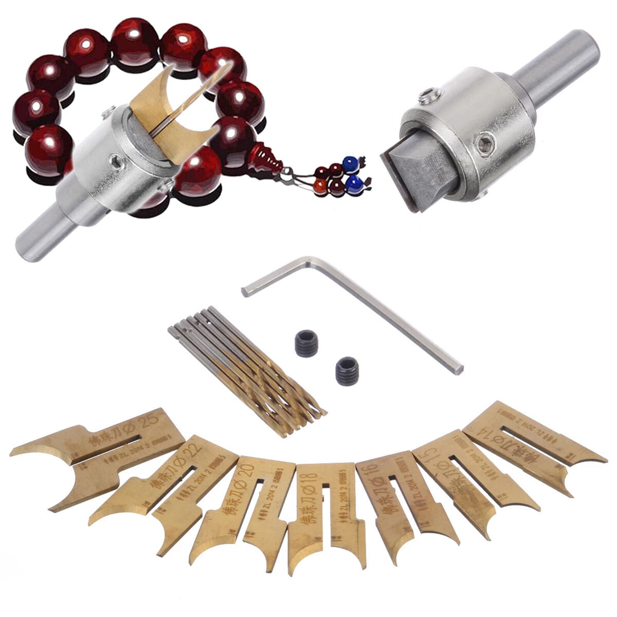 16Pcs  Bead Maker  Drill Bit Milling Cutter working Tools
