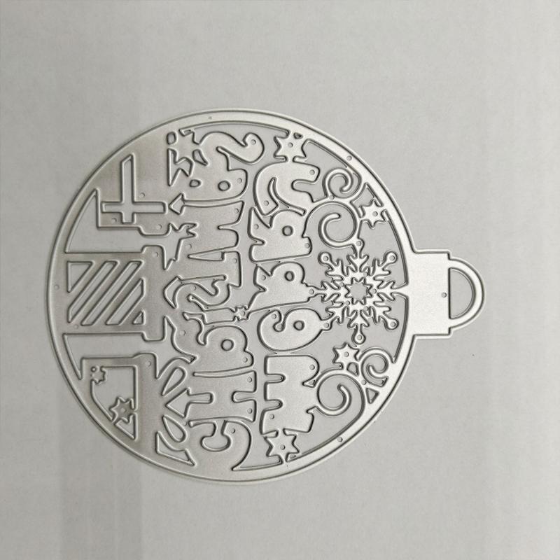 Merry Christmas Tag Metal Cutting Dies Stencil DIY Scrapbooking Album Paper Card