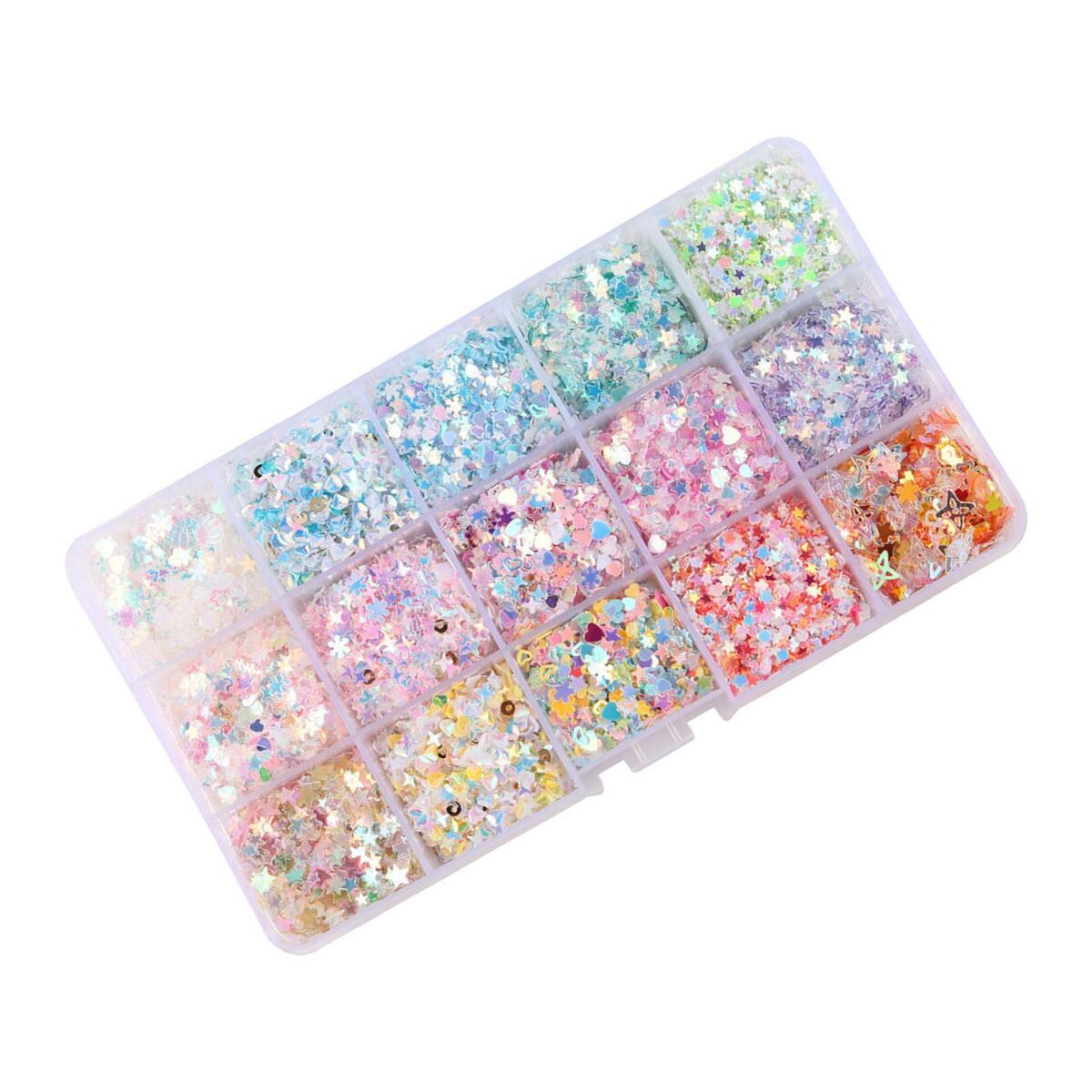 Holographic Nail Glitter Sequins Crafts DIY Manicure Eye  and body Decor