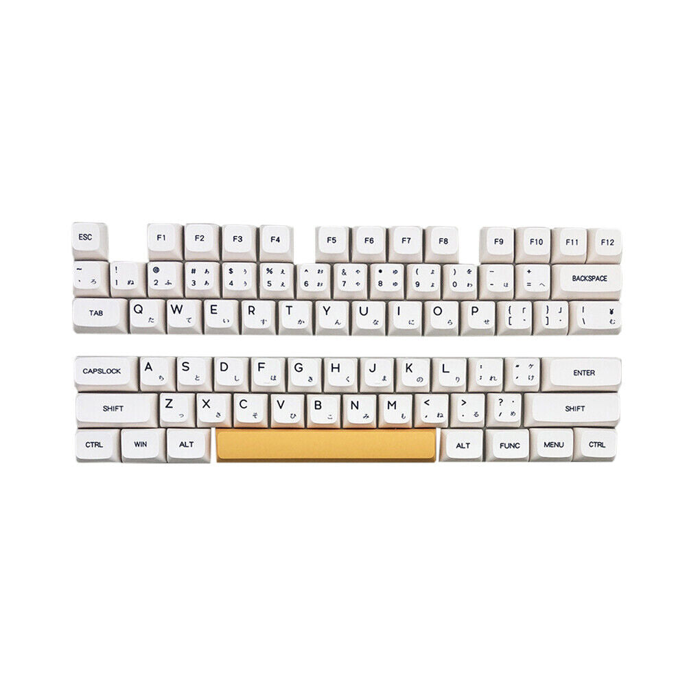 PBT Keycap for MX Switch Mechanical Keyboard Accessory (Bee Milk Japanese)