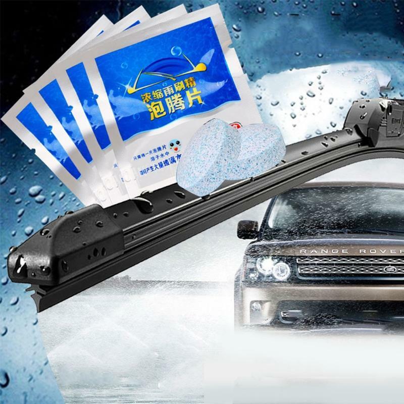 10Pcs Solid Wiper Window Glass Cleaner Concentrated Effervescent Cleaner for Car