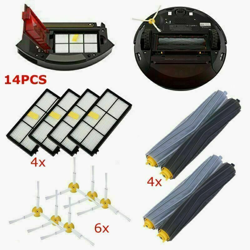 14 PCS Accessories for iRobot Roomba 800 870 880 900 980 Replacement Brushes Kit