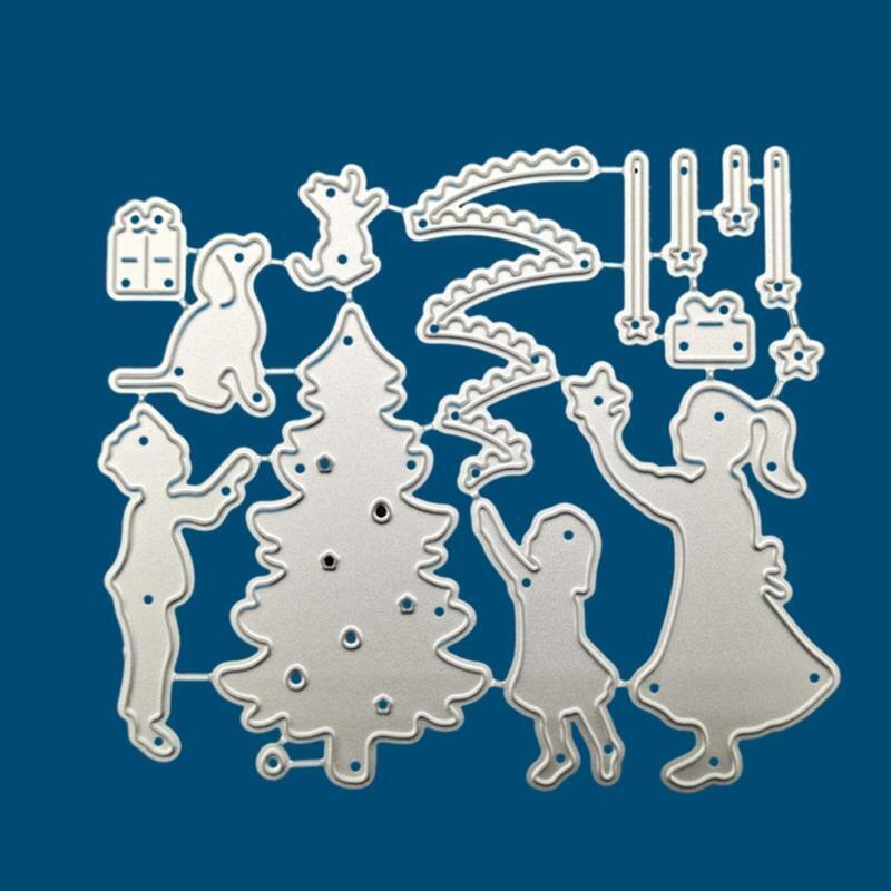 Christmas Carnival Night Metal Cutting Dies Stencil DIY Scrapbooking Album Paper