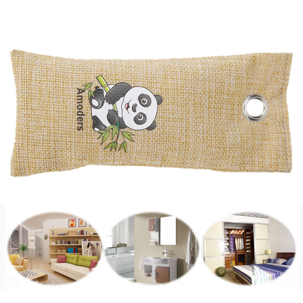 Panda Bamboo Charcoal Bag Closets Car Air Purification Deodorant (Coffee)