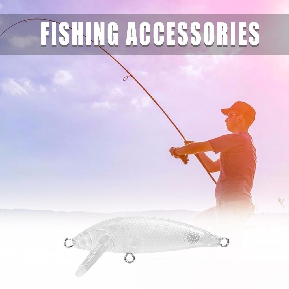 5.5cm 3.5g Plastic Transparent Blank Fishing Lure Hard Baits without Hook