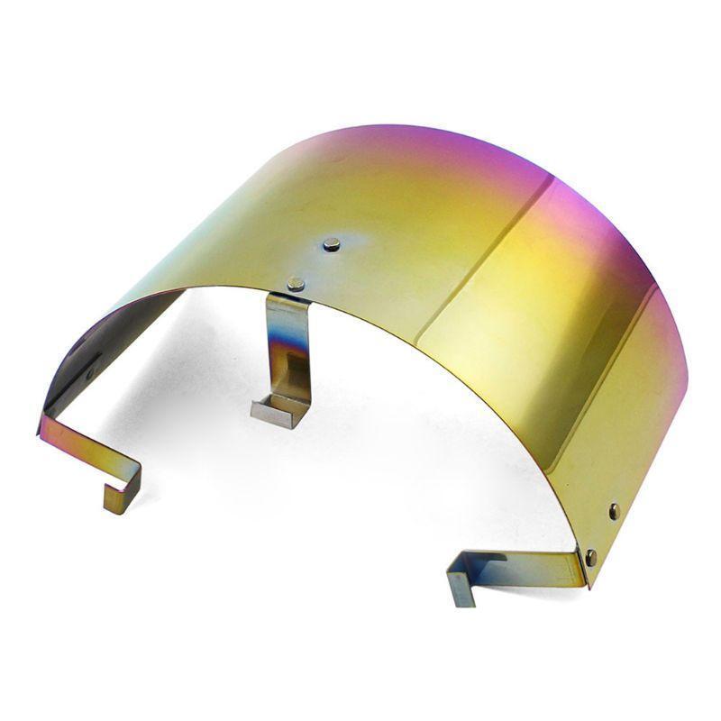 Racing Car Cold Air Intake Cone Air Filter Cover Heat Shield For 2.5-3.5'' Neck