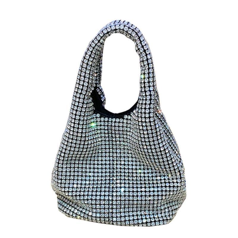 Glitter Rhinestone Evening Bag Fashion Top Handle Bags Cocktail Party Clutch