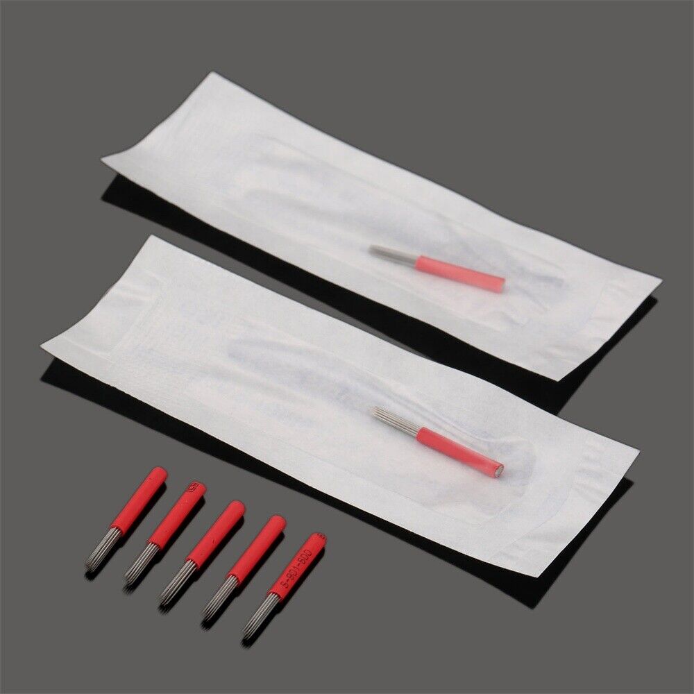 19 Round Needles for Permanent Makeup Manual Fog Pen Disposable Sterilized 50Pcs