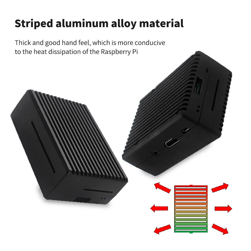 Passive Cooling Shell Case for Raspberry Pi 3B/3B+ Heat Dissipation Cover