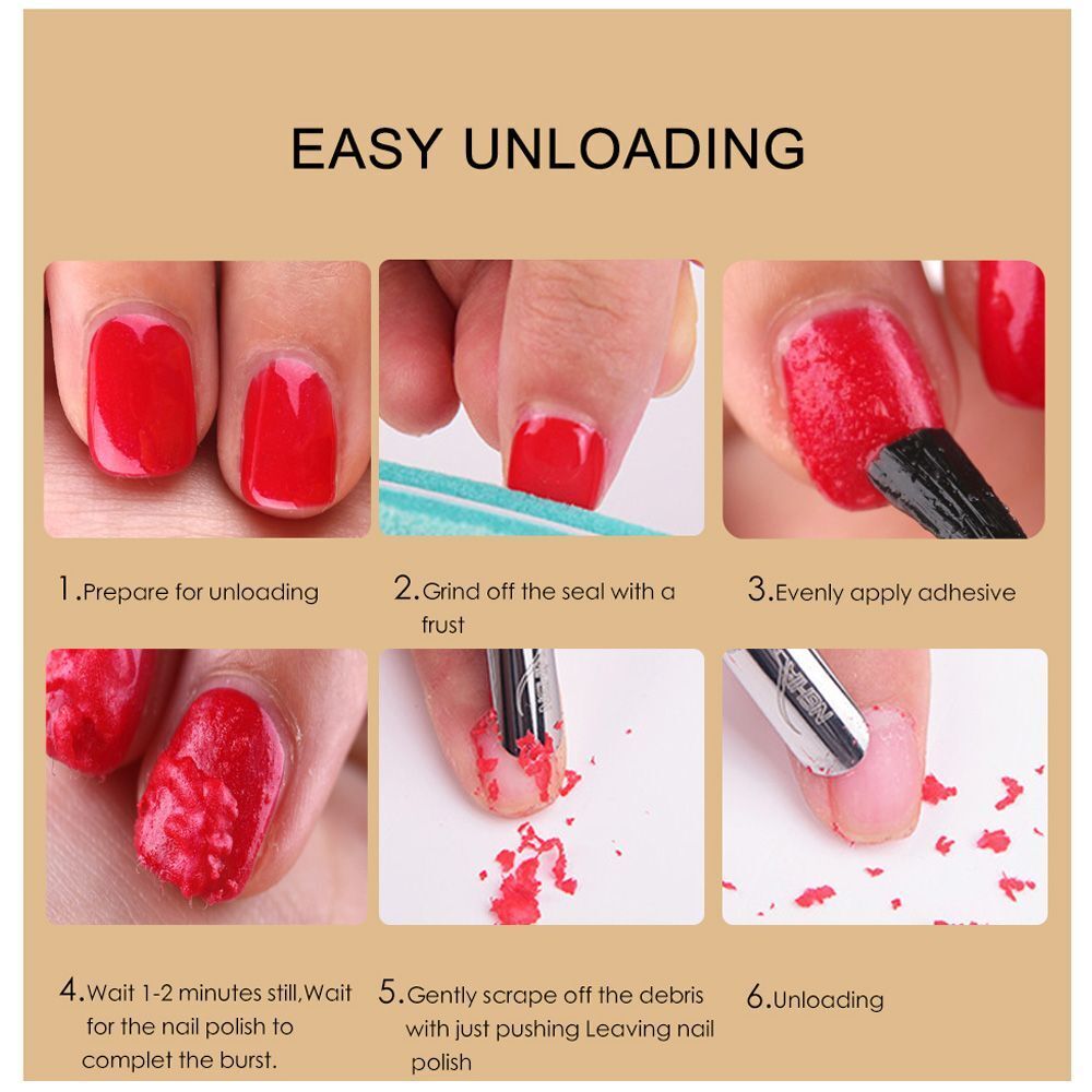 Remover Fast Within 2 Min Soak Off Nail Cleaner Nail UV Gel Lacquer Remover