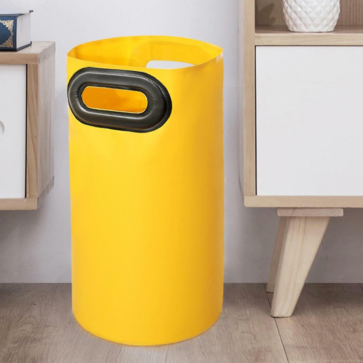 21L Collapsible Foot Bath Basin Soaking Tub Bucket Fishing  Yellow