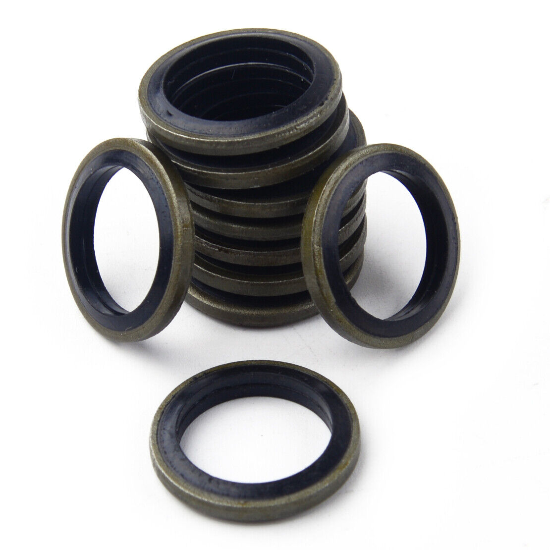 10xEngine Oil Drain Plug Bonded Seal Oil Copper Washer O-Ring 14mm ID.20mm OD.Ld