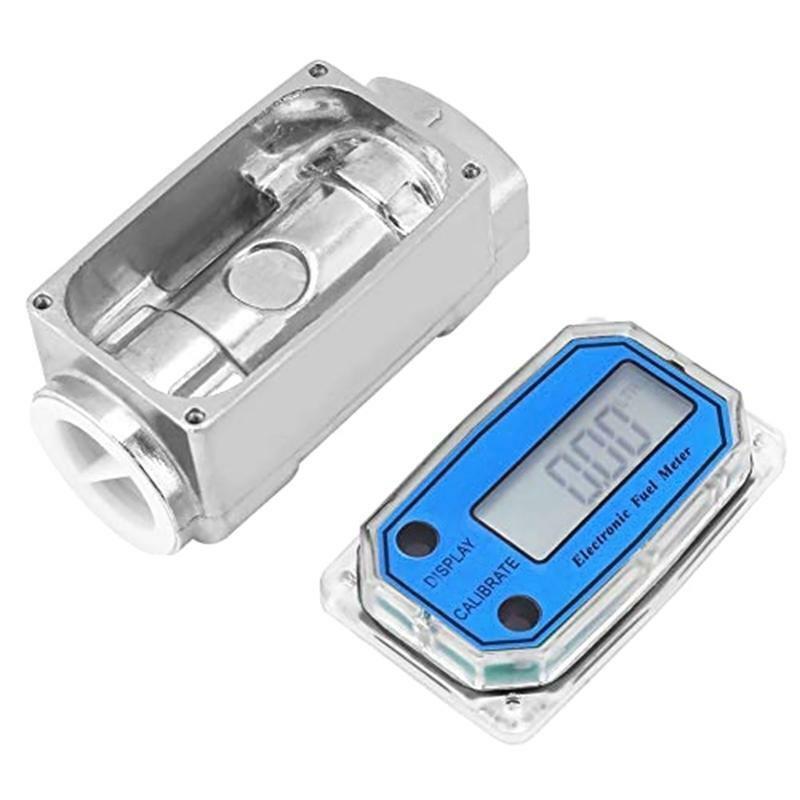 1? Digital Turbine Flow Meter,Gas Oil Fuel Flowmeter,Pump Flow Meter