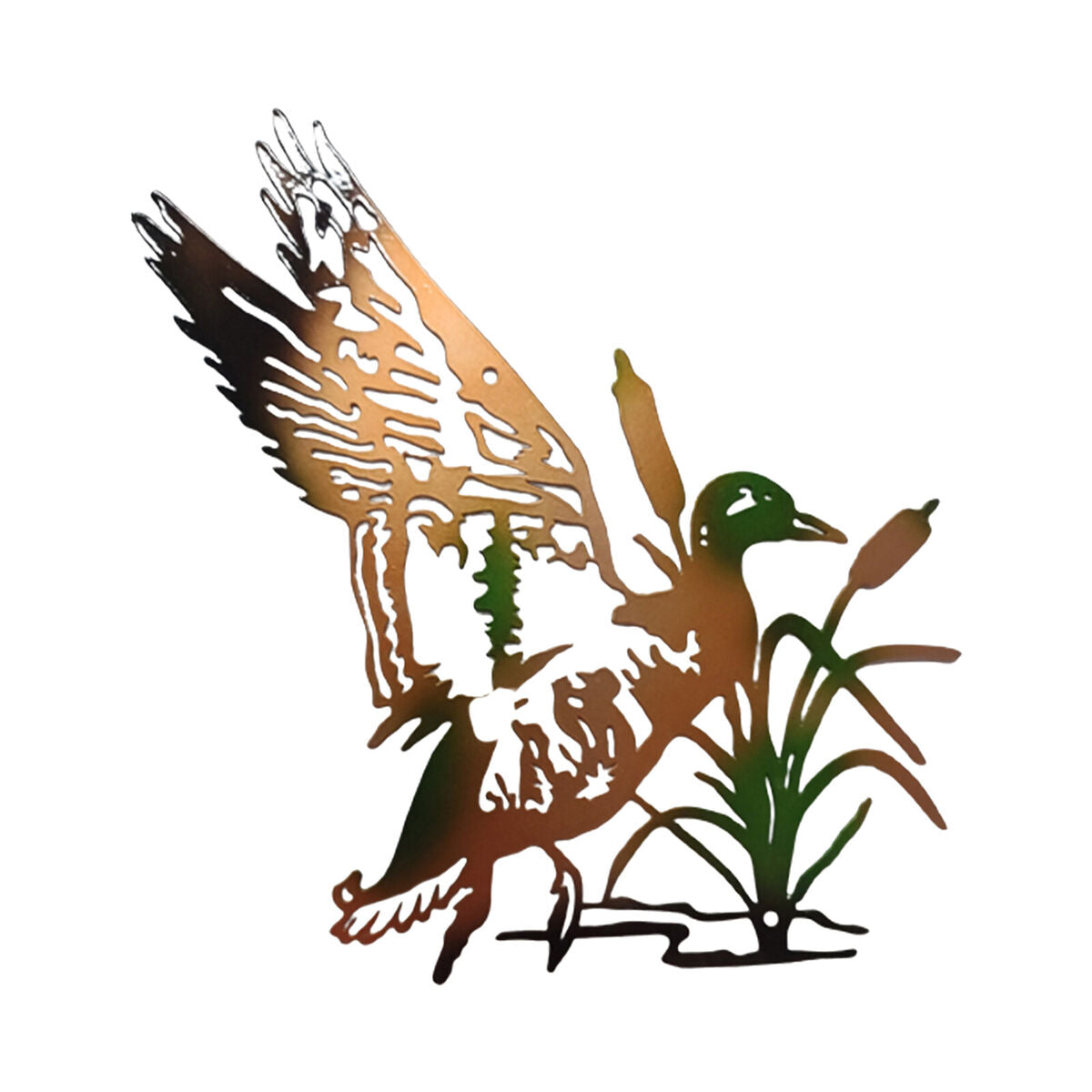 Silhouette  Garden Stake Animal  for Outside Decorations duck