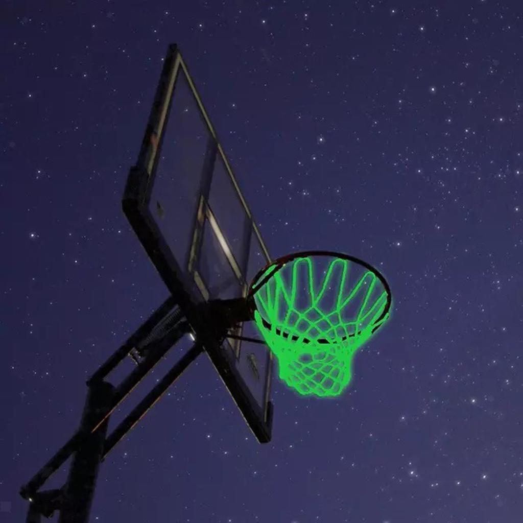 Luminous Outdoor Indoor Standard Hoop Rim Replacement Basketball Net Black