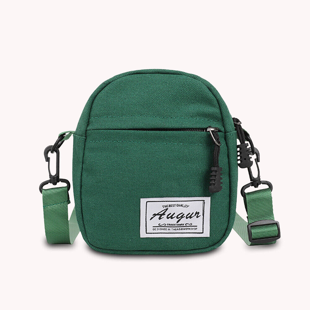 Fashion Women Canvas Patchwork Crossbody Bag Casual Mini Handbags (Green)