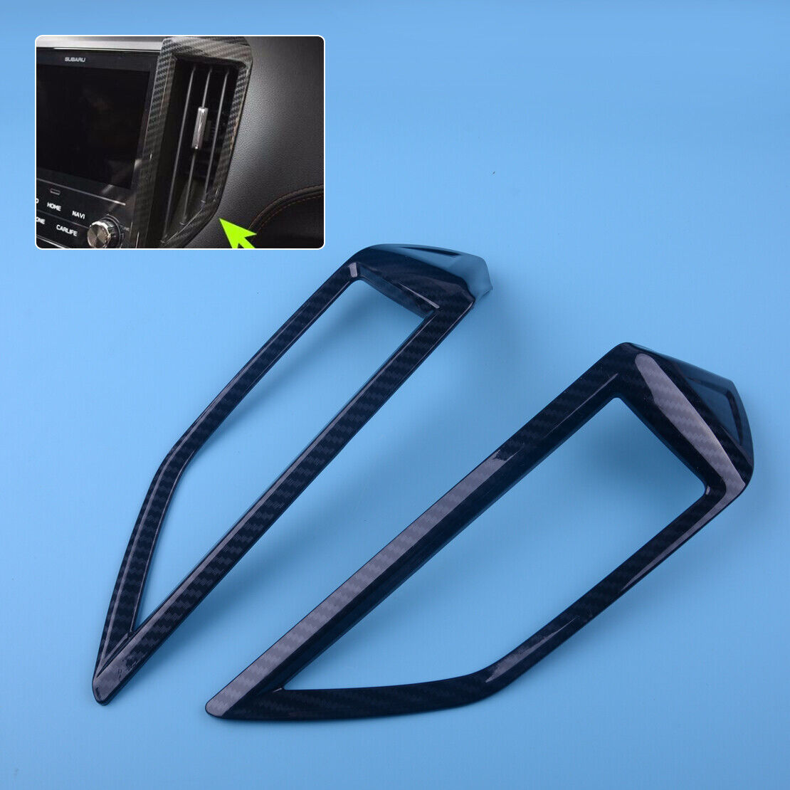2x Middle Air Vent Cover Fit For Subaru Crosstrek XV 2018 Interior Accessory li