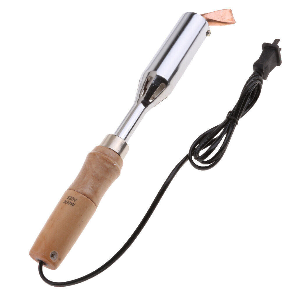 Electric soldering iron with wooden handle welding tool 220V 300W