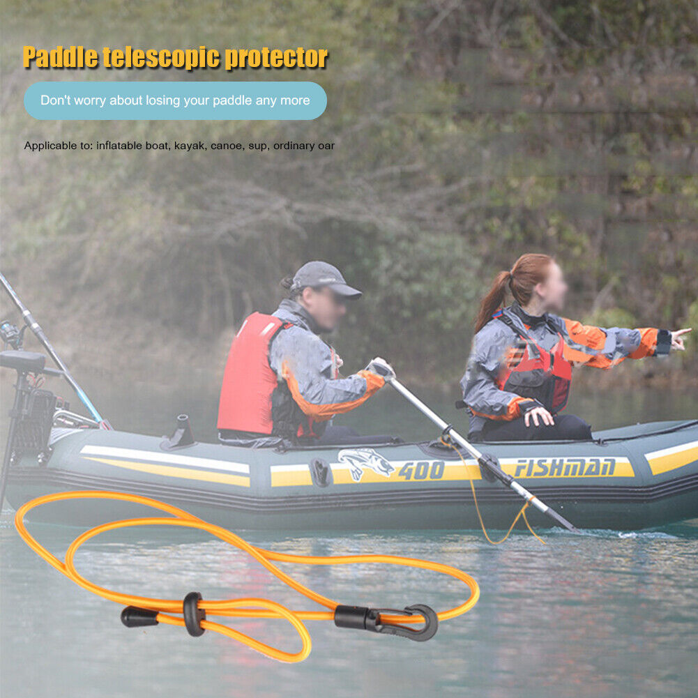 Kayak Canoe Paddle Leash Lanyard Surfing Tether Anti-lost Rope Tie (Yellow)
