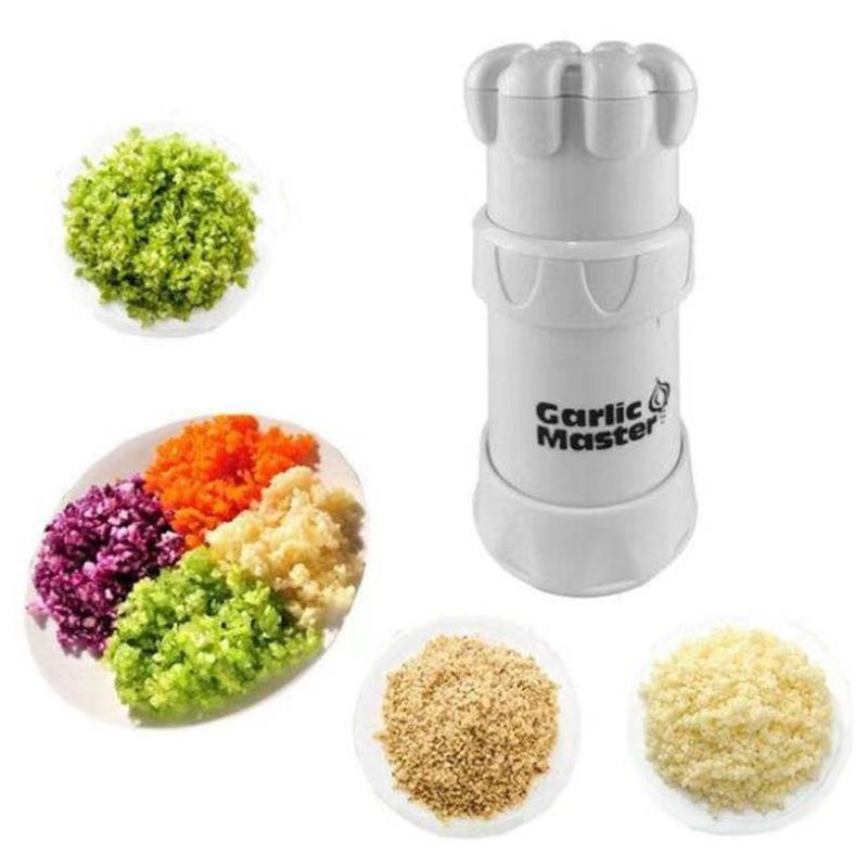 Mini Stainless Steel Garlic Press Rocker Premium Garlic Mincer for Cooking