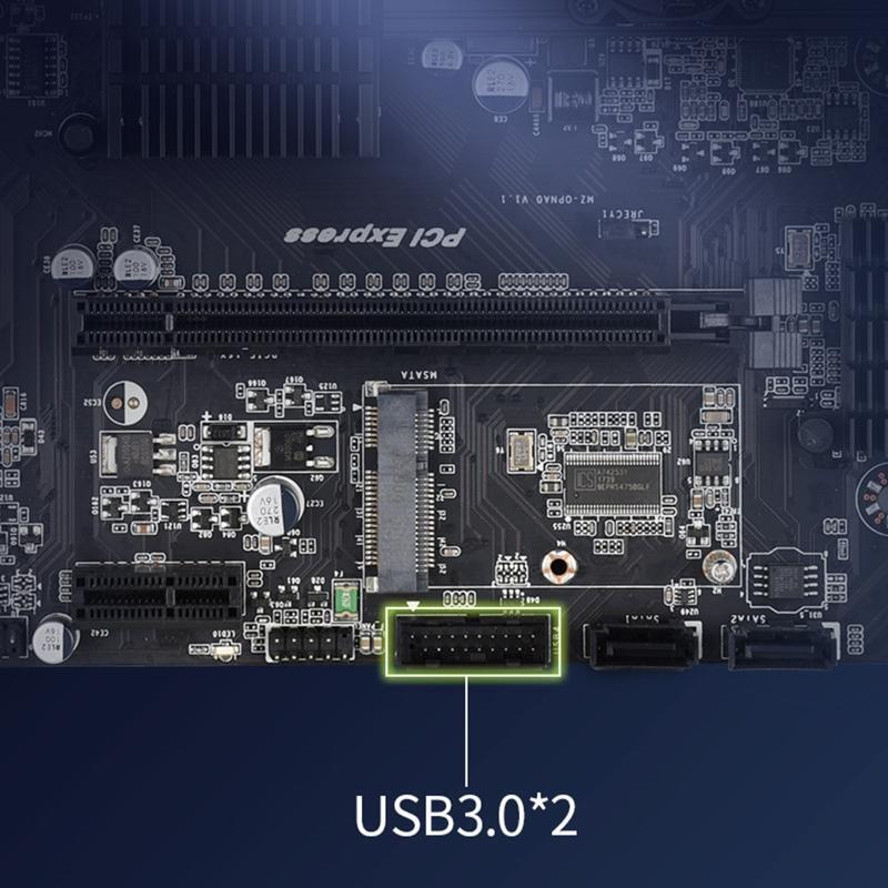 X89 Desktop Motherboard USB3.0 PCI-E X16 2 x DDR3 Memory Slot with Cooling Fan