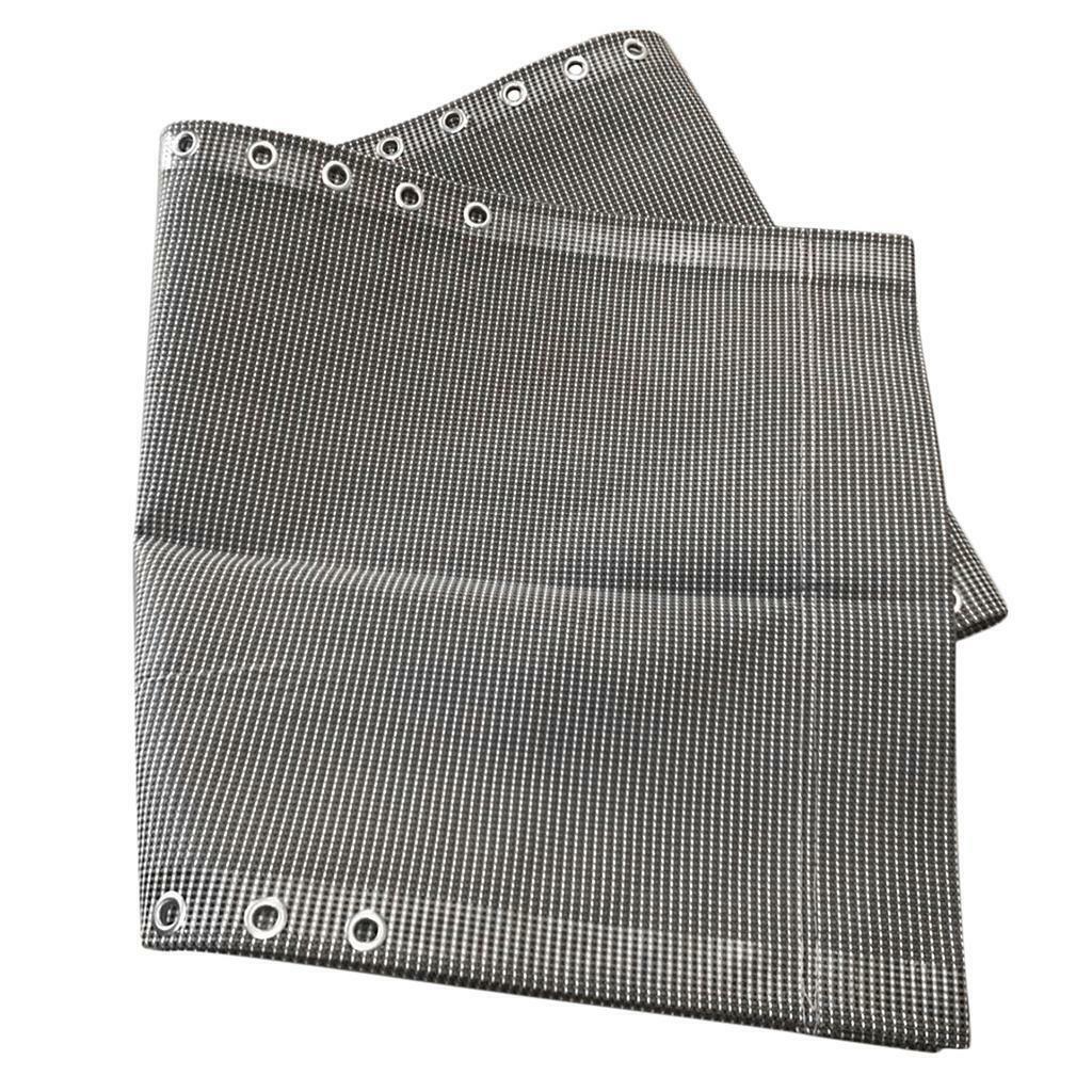 Cloth Headrest Pillow + Rope Kit for Patio Sling  Breathable Black/Gray