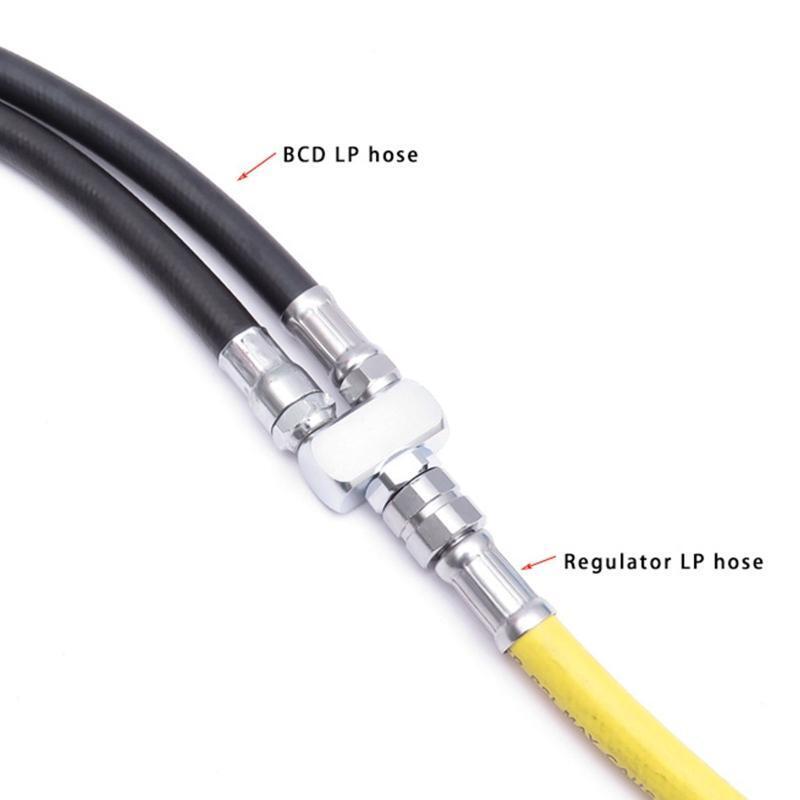 Scuba Diving 9/16-18 to 3/8-24 Hoses Connector Diving Regulator Acces