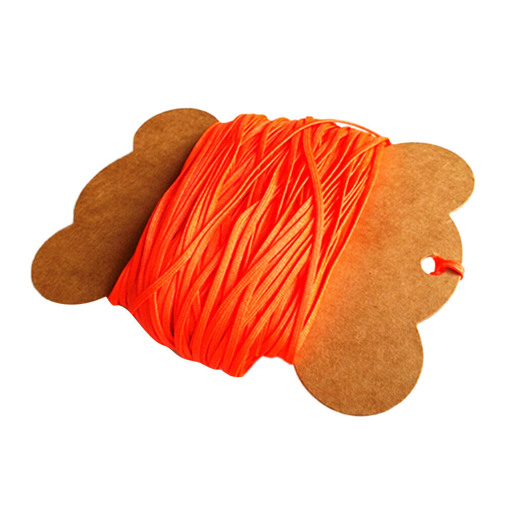 Durable High Strength Flat Line for Scuba Dive Reel 50m Fluorescent Orange