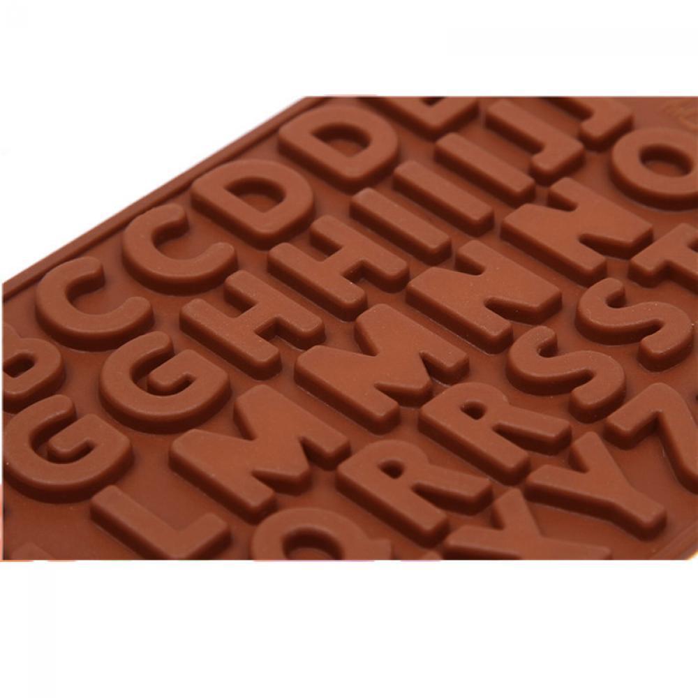 Practical New Fondant Silicone Alphabet Chocolate Cake Cookies Letter Mould
