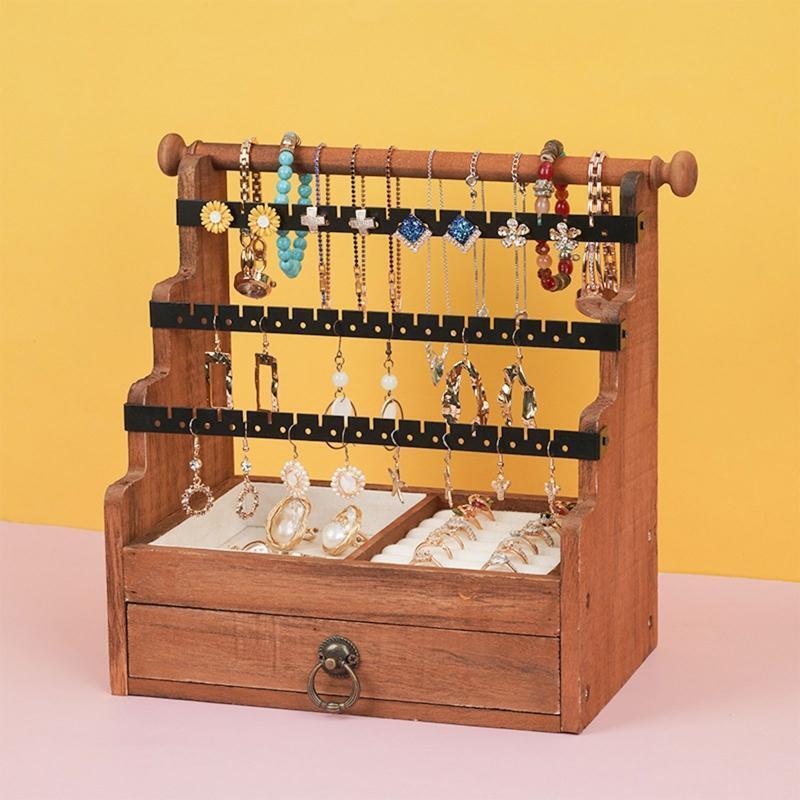 5-Tire Jewelry Tree Bracelet Stand Display Organizer for Earring Ring Chains