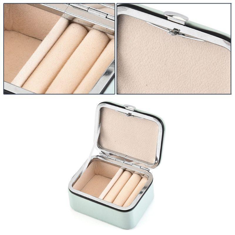 Mini Portable Jewelry Box Stud Earrings Jewellery Storage Organizer