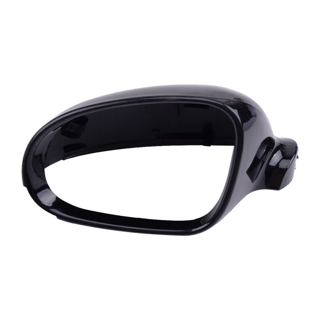 Black ABS Left Rearview Door Mirror Cover Cap Fit For VW Golf Rabbit Jetta MK5