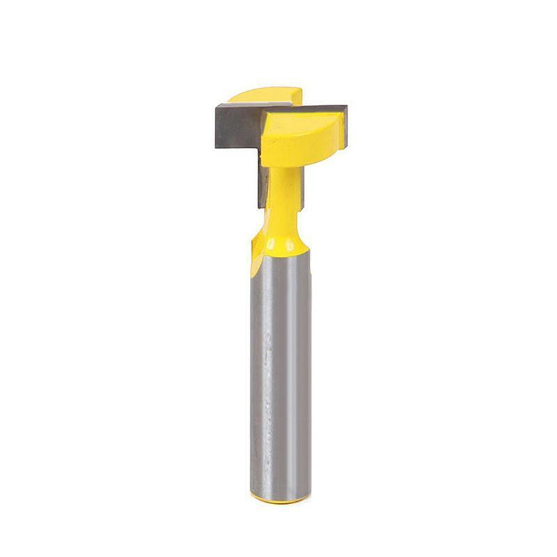 3/8'' T-Slot Cutter 1/4'' Shank Steel Handle Milling Woodworking Router Bit