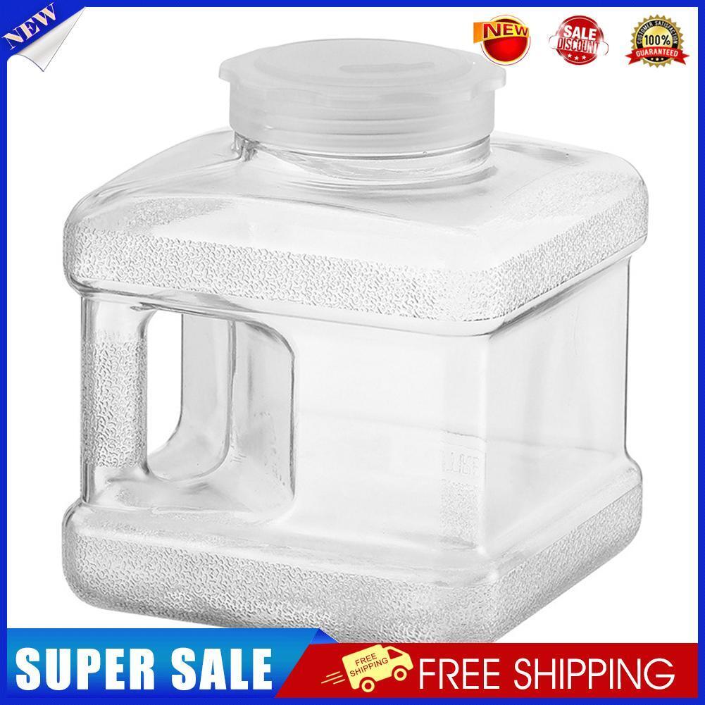 5L PC Transparent Water Bucket Portable Tea Drink Water Storage Container