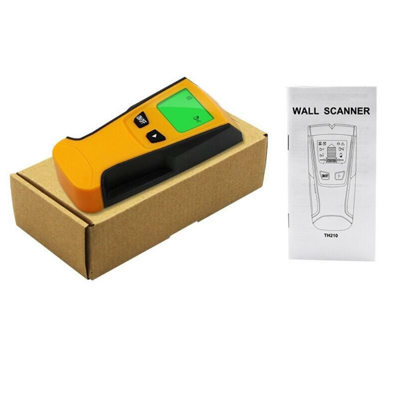 Yellow TH210 Wall Thickness Gauge Without Battery Backlight Stud Metal AC Wire