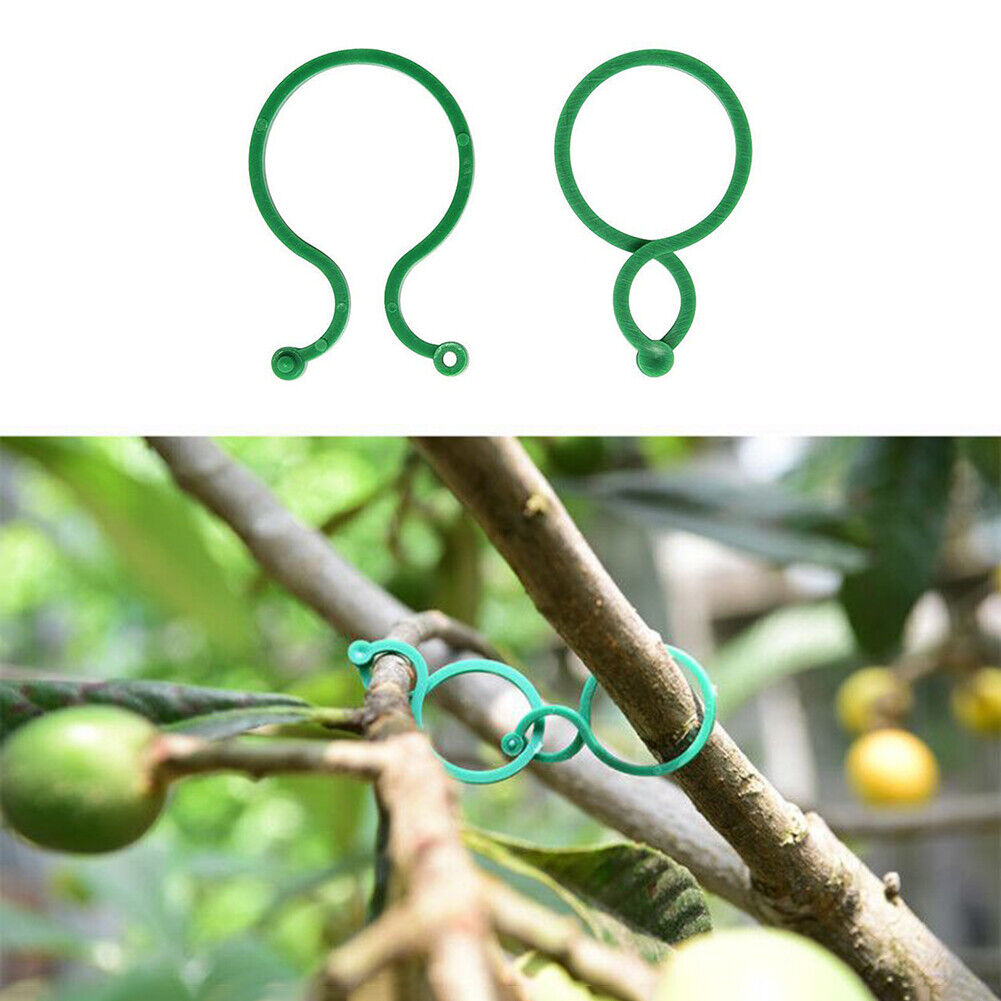 Garden Plant Vine Support Binding Clip Gardening Greenhouse Clip (S 50pcs)