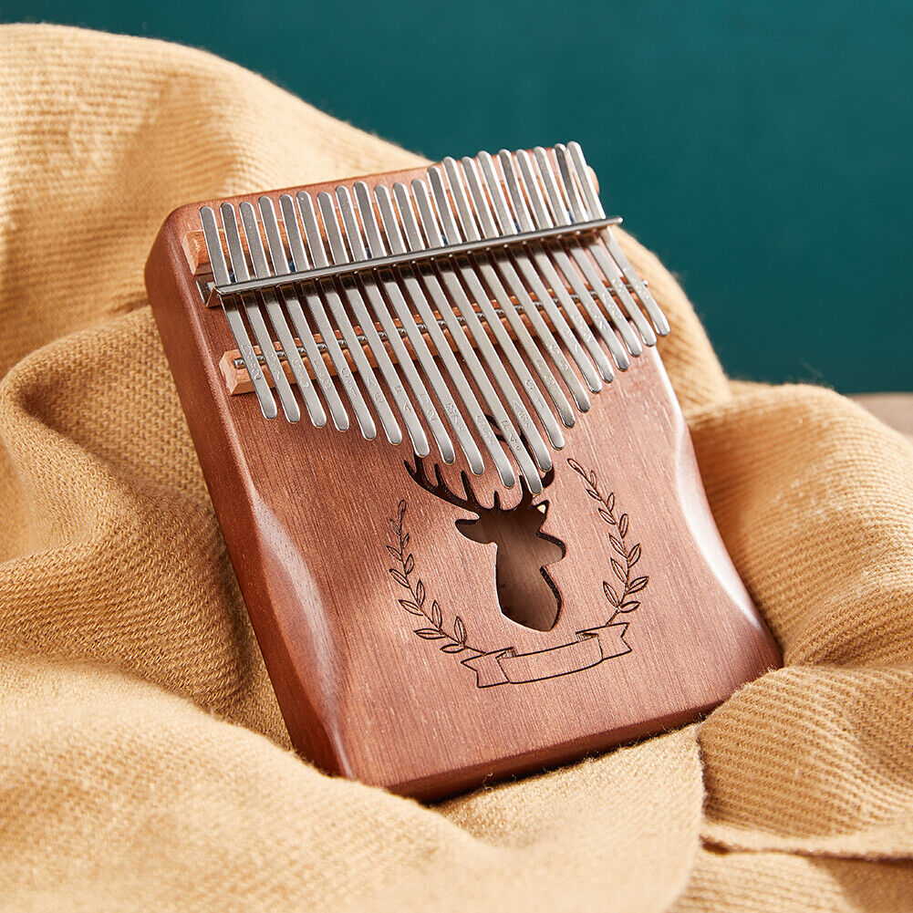 21-Key Kalimba DIY Thumb Piano Metal Shrapnel with Tuning Hammer Instrument