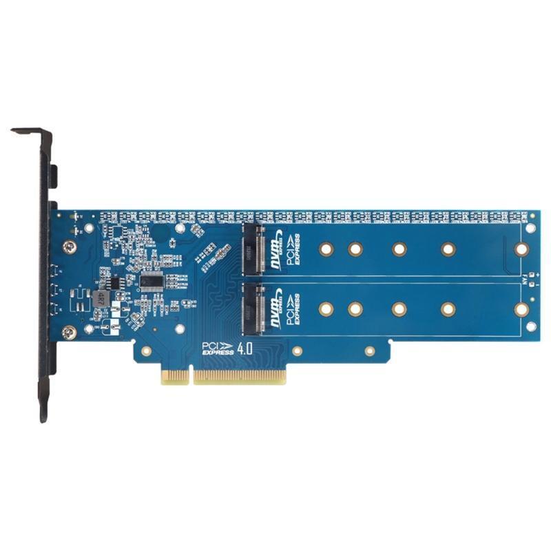 Dual Port M.2 to Pcie 8X Hard Drive Adapter Support 8X 16X Slot SSD Riser Card