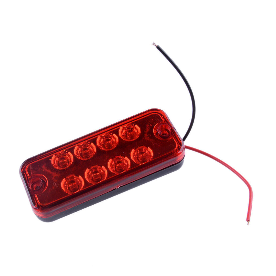 2Pcs Red 8LED Side Marker Indicator Tail Light Truck Lorry Trailer ATV SUV UTE