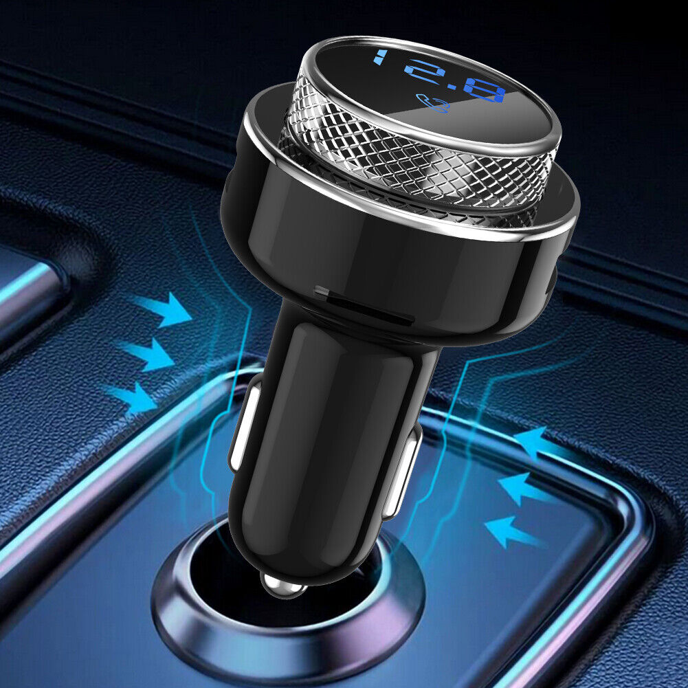 GC16 Car FM Transmitter Bluetooth-compatible Handsfree MP3 Player QC3.0 USB