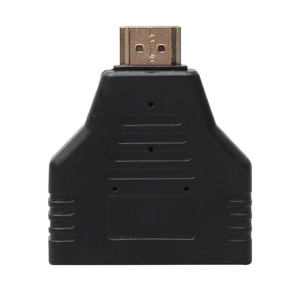 Portable 1080P HDMI-compatible Male to 2 Female 1 In 2 Out Splitter Adapter